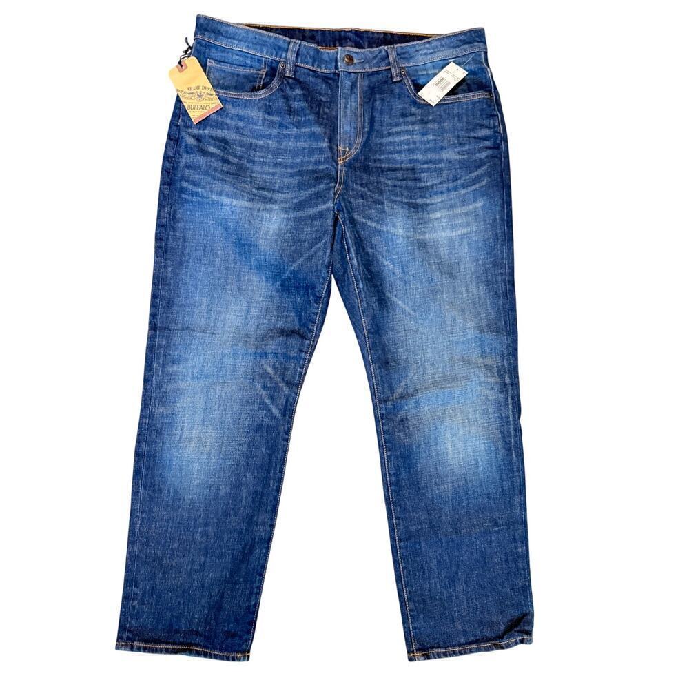 NEW Buffalo David Bitton Jeans Men’s 38 x 30 Relaxed Tapered BEN Blue Denim $99